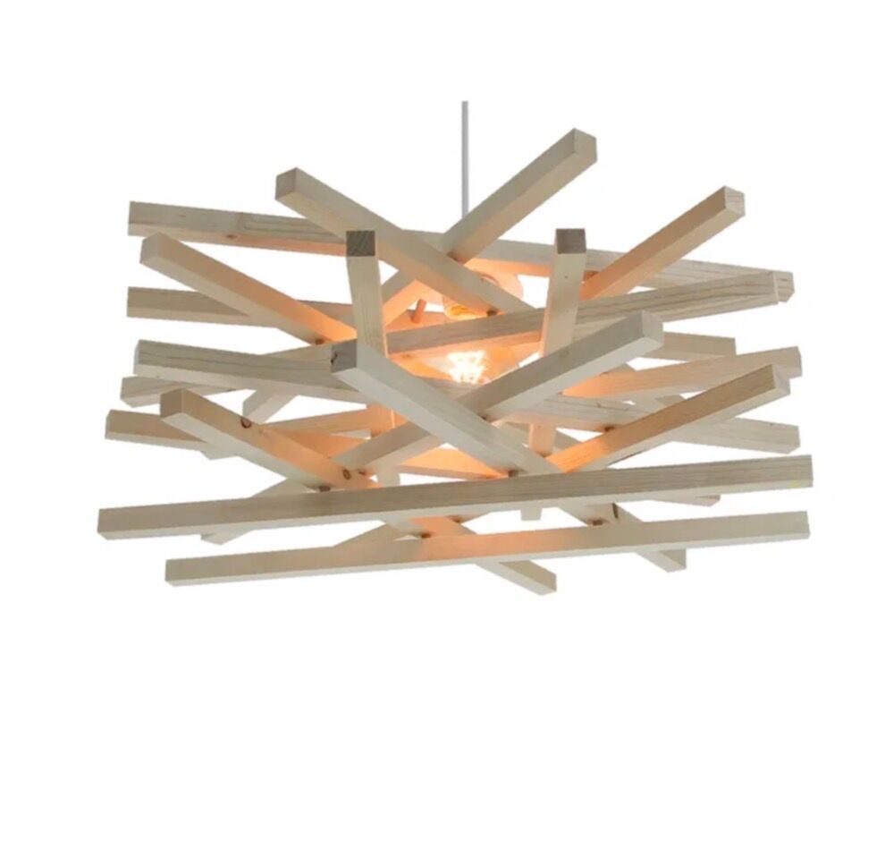 Scandinavian wooden nest suspension
