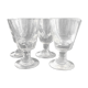 Suite de 4 verres anciens épais