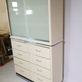 Armoire métallique, placard, armoire médicale, Baisch, vintage années 1960, tiroirs