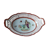 Porcelain basket openwork of baviere panetiere decor asian