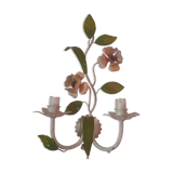 Romantic wall lamp in enamelled metal