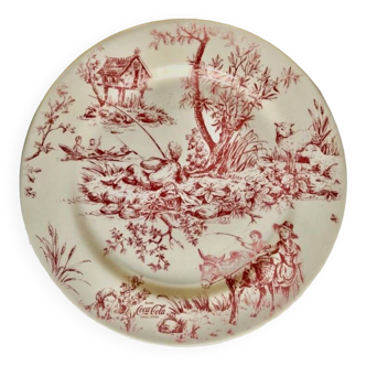 Gien toile de jouy plates