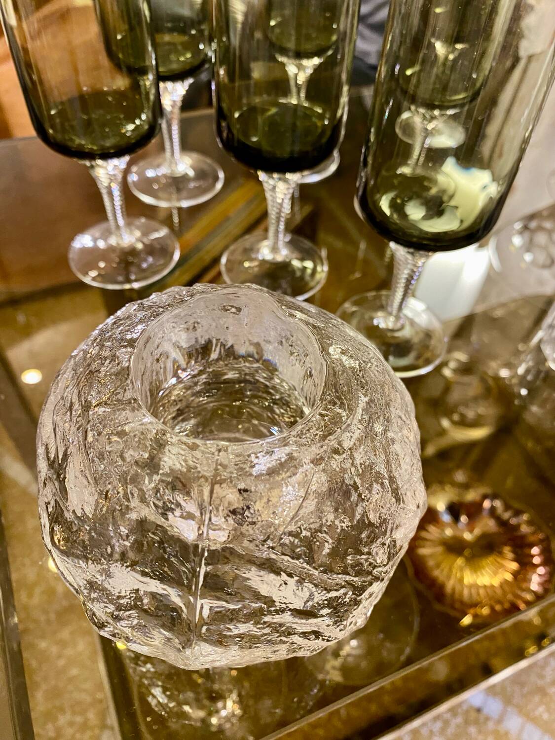 Snowball Candle Holder Ann Wärff for Kosta Boda, Sweden