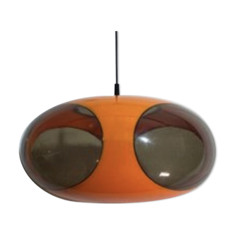 Vintage Orange Plastic Ufo Ceiling Lamp by Luigi Colani for Massiv, Belgium, 1970s