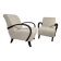 Art Deco Lounge Chairs from Jindřich Halabala, 1950s, Set of 2