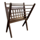 Vintage 1960 Cees Braakman vinyl magazine rack - 56 x 45 cm