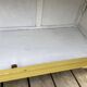 Antique yellow display cabinet