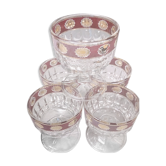 Set de 5 verres italiens