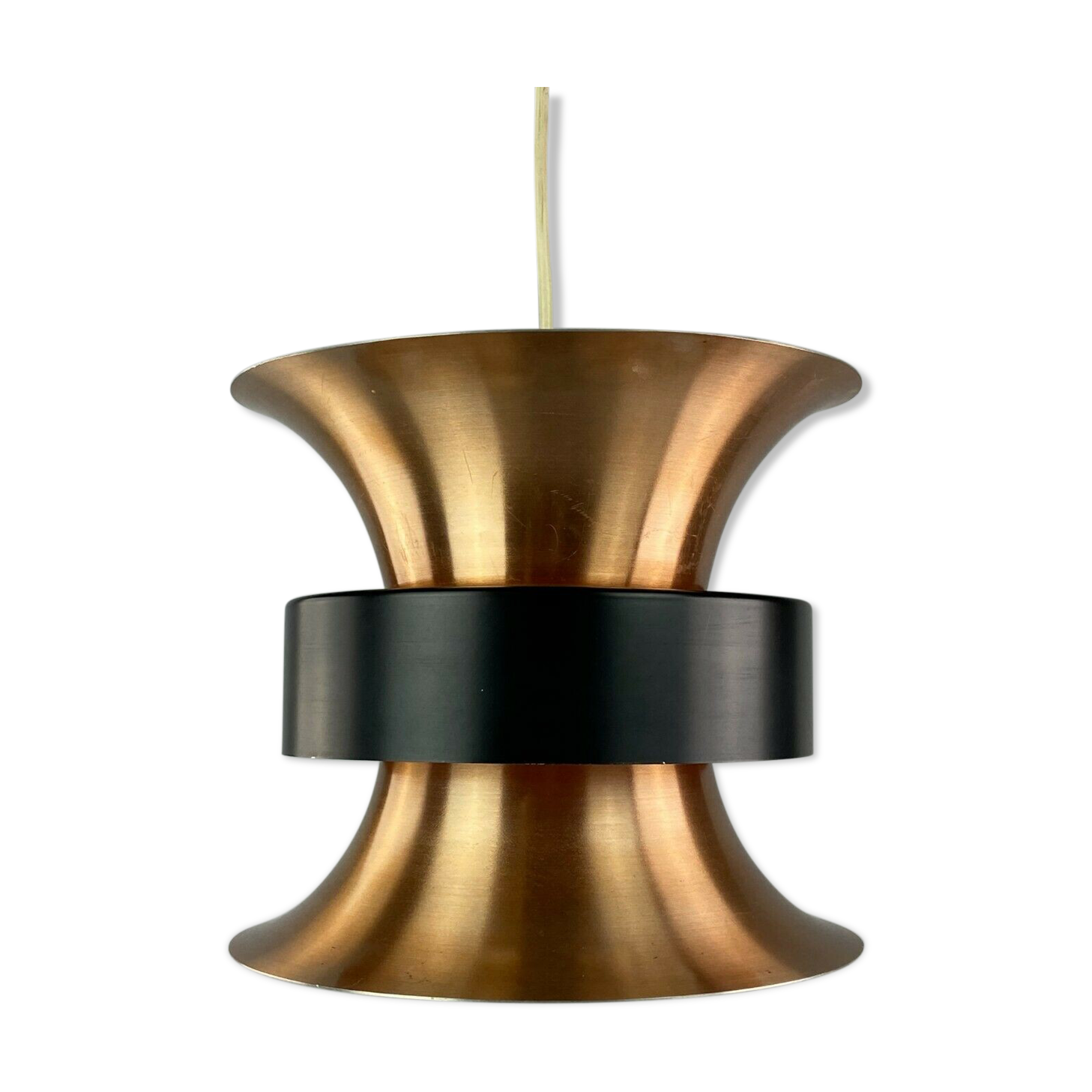 70s lamp light hanging lamp ceiling lamp metal Space Age Design VEB 60s