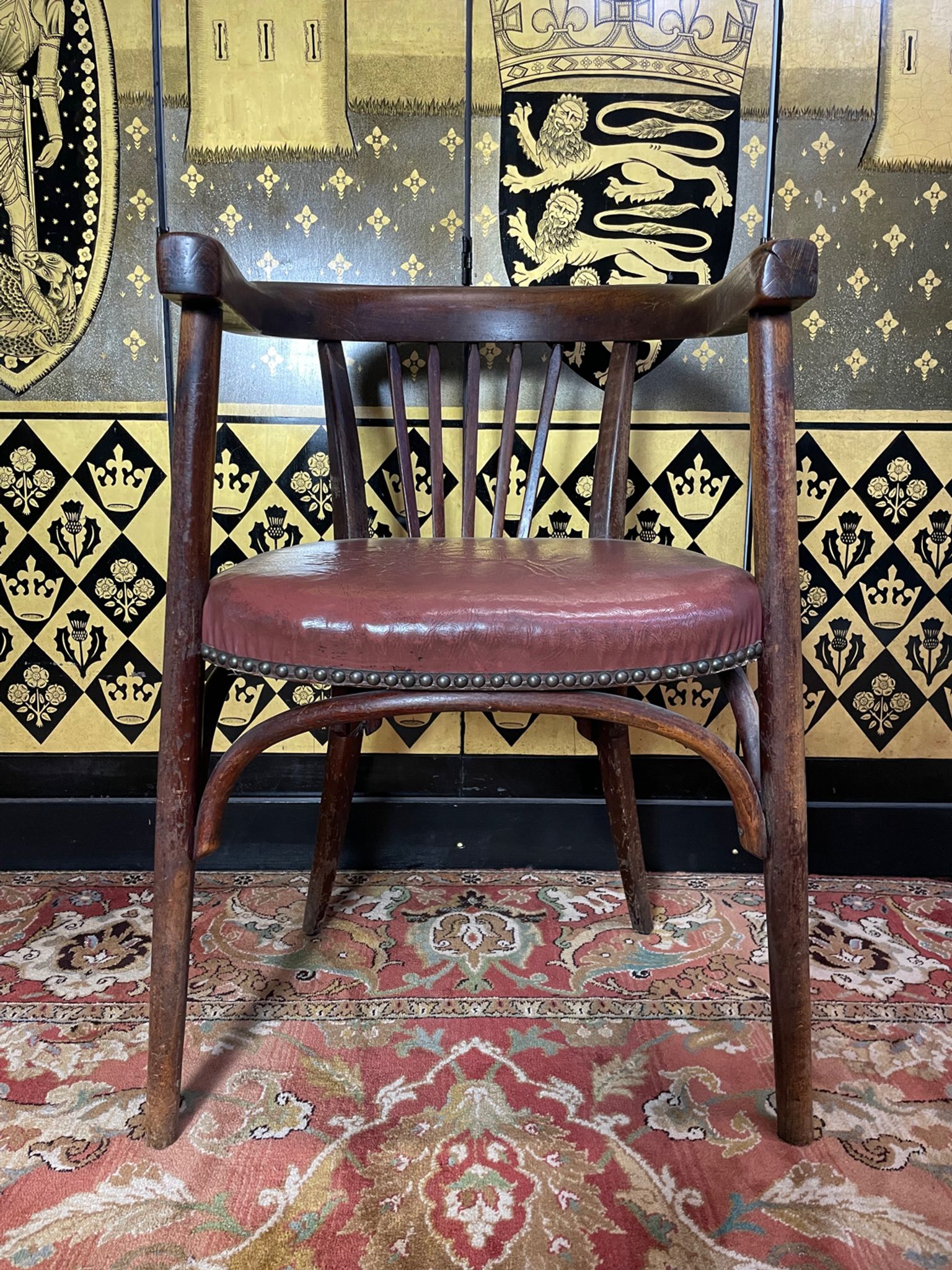 Fauteuil de bureau en bois courbé « Japy Frères »
