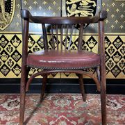 Fauteuil de bureau en bois courbé « Japy Frères »