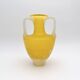 Vase Amphore Murano Scavo Jaune Safran Taillé  Cenedese