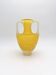 Vase Amphore Murano Scavo Jaune Safran Taillé  Cenedese