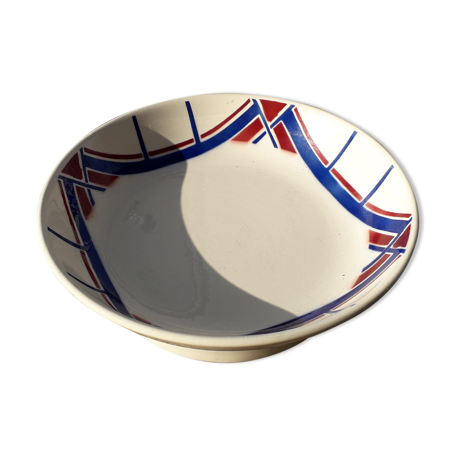 Art deco earthenware compotier
