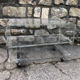 Plexiglass coffee table 1970