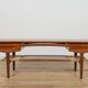 Mid-Century Teak & Rattan Coffee Table, Denmark, 1960s