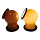 A set of EPOKE II wall lights, designed by Michael Bang for Holmegaard Denmark 1975-1981.