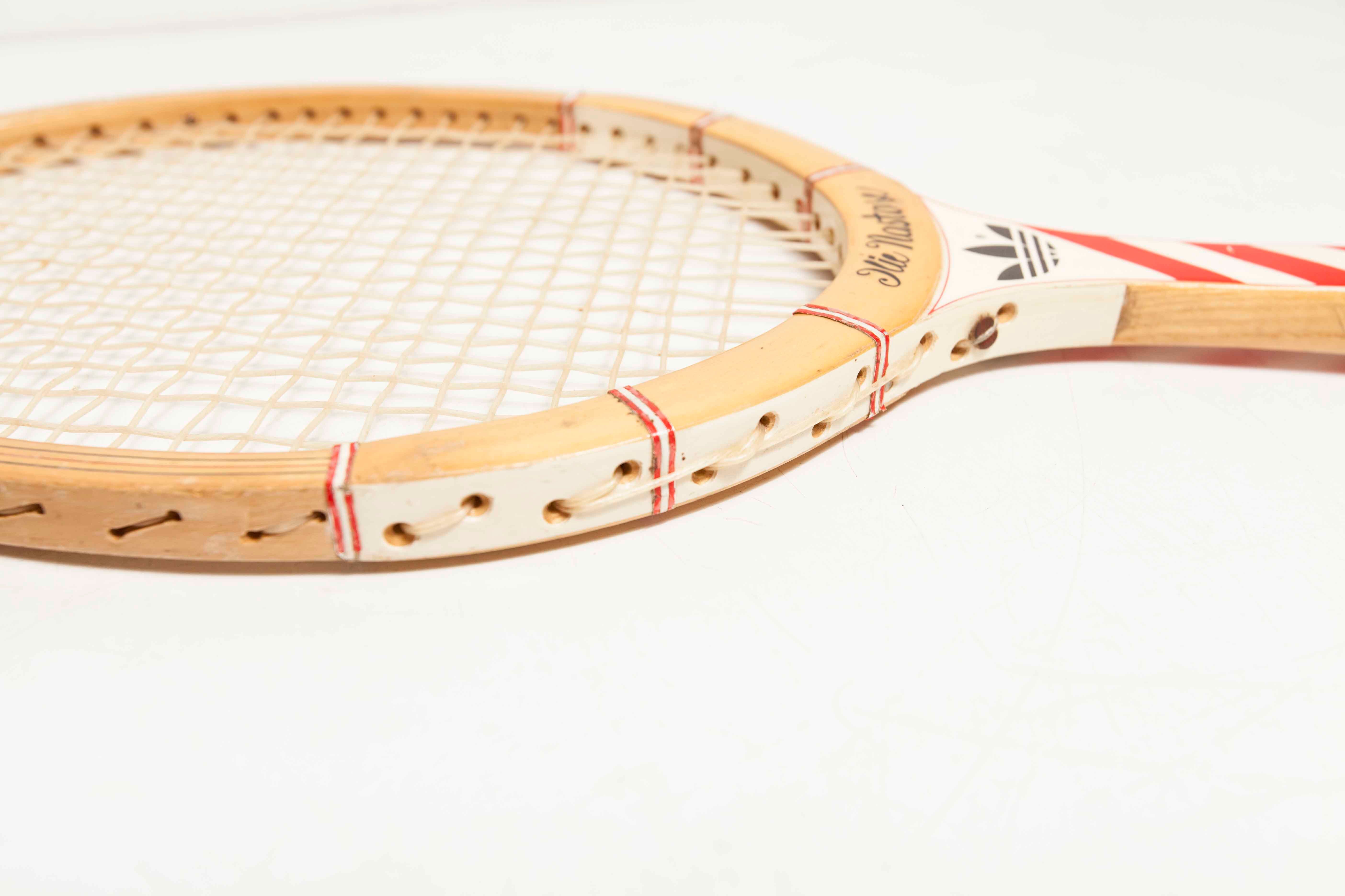 Adidas Ilie Nastase tennis racket 1970