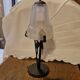 Lampe a poser vintage art déco 1930 pâte de verre et fer forgé