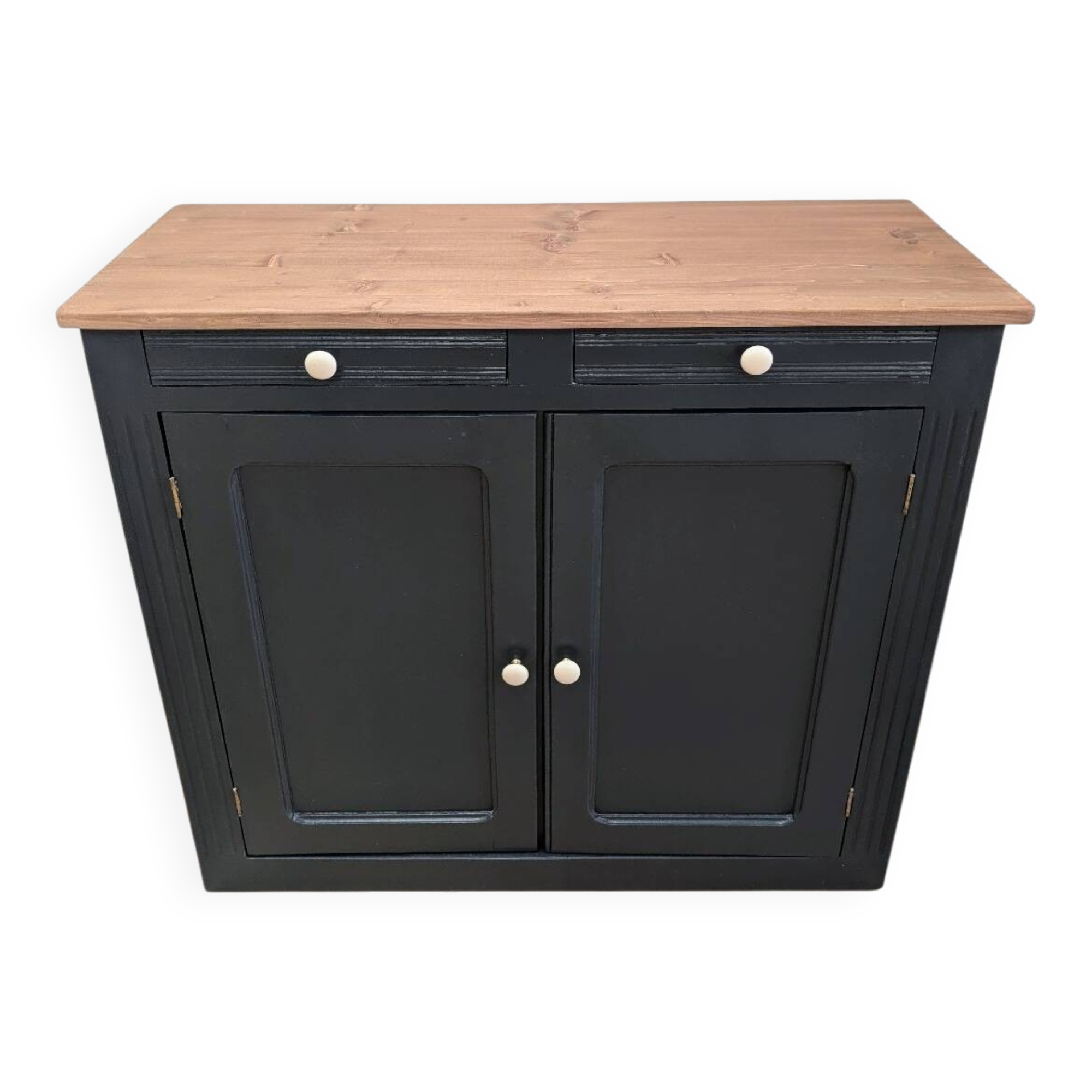 Midnight gray Parisian sideboard