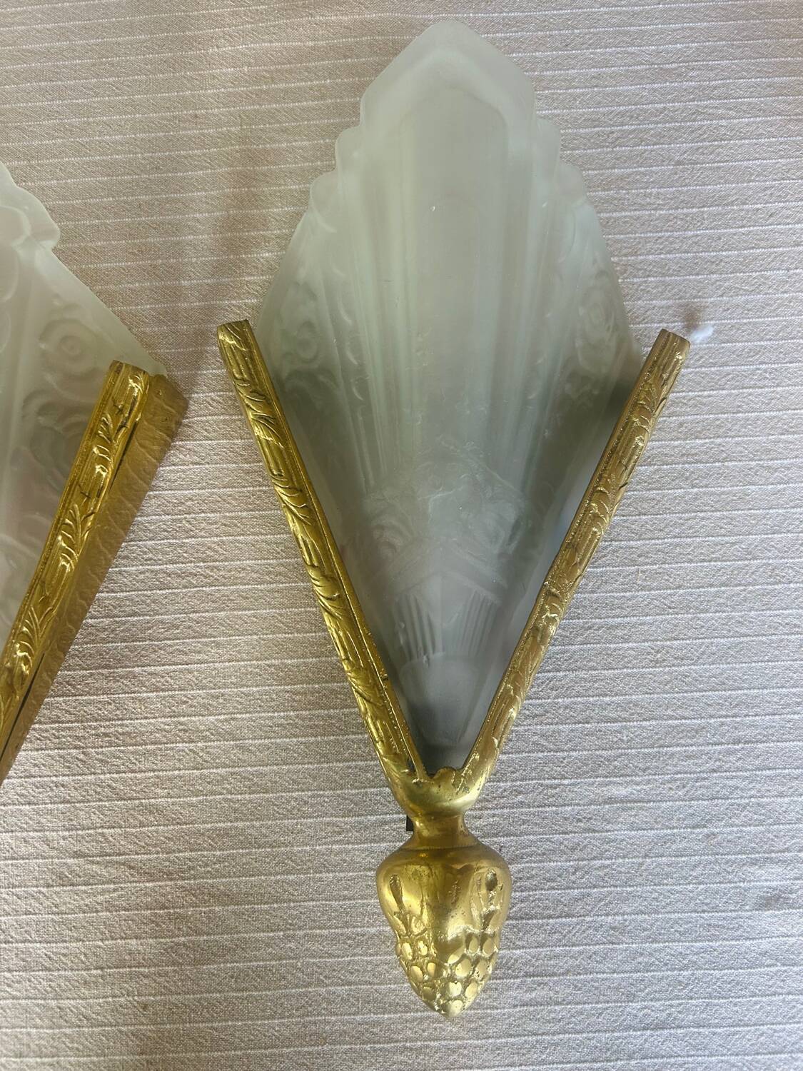 4 Art Deco wall lights