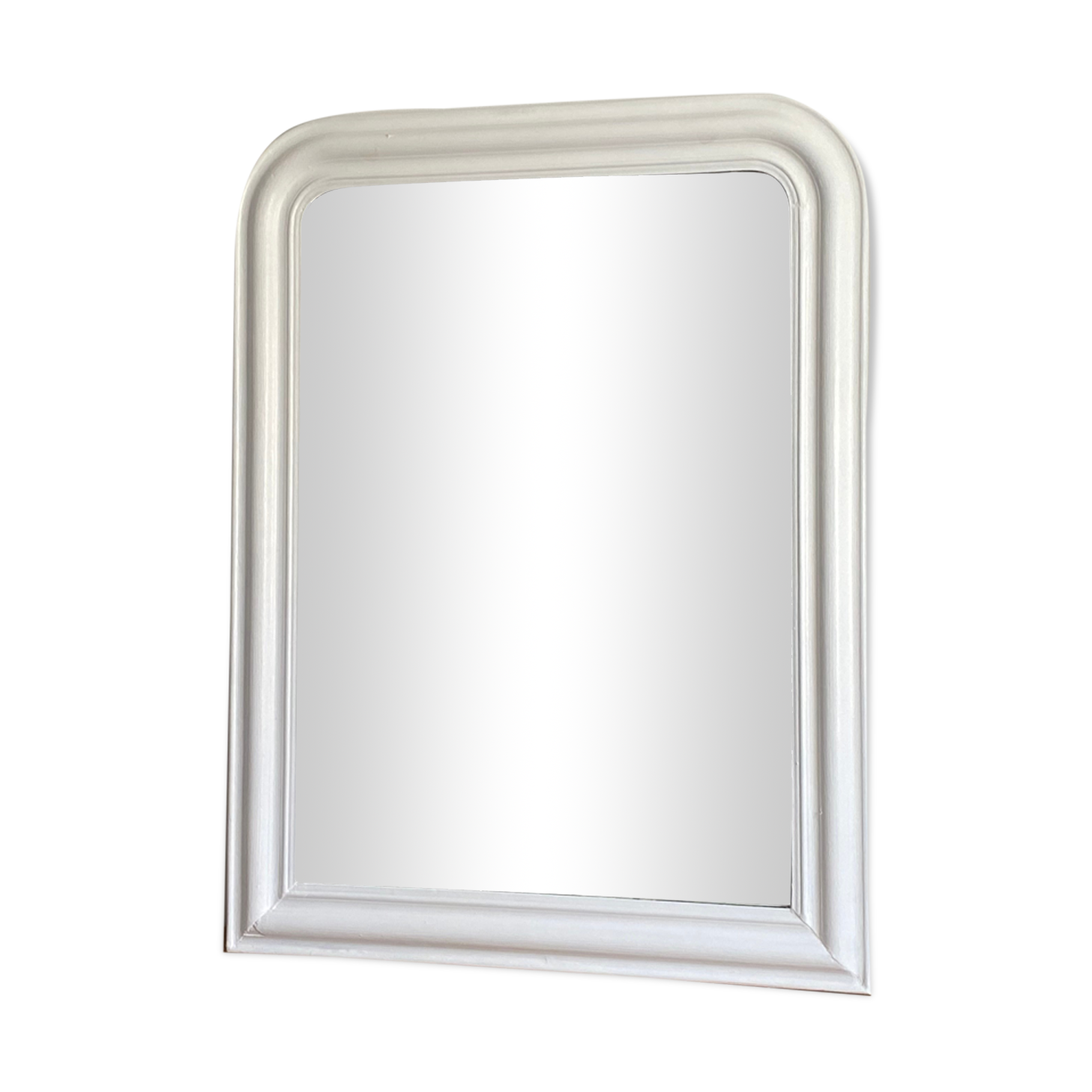 Miroir Louis Philippe at the end of the 19th century. 90x68. White.