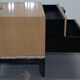 Cloud bedside tables by J Robert Scott with 14-carat gold veneer.