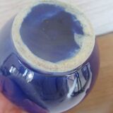 Cache pot bleu cobalt