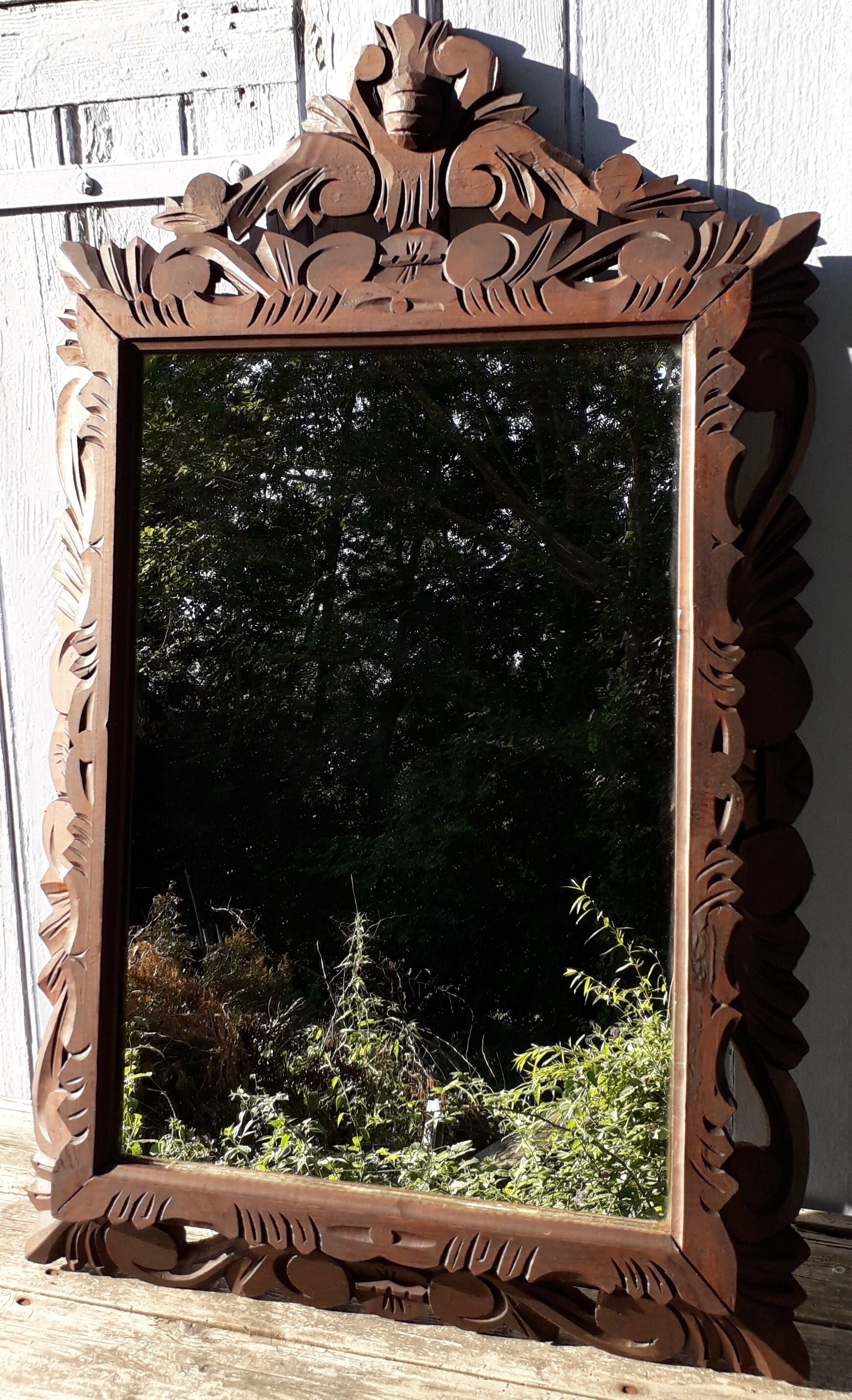 96 x59 cm wooden mirror