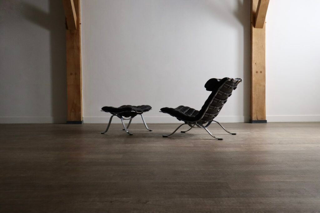 Arne Norell Ari lounge chair with ottoman Sweden 1966