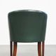 Green Cowhide Leather and Wooden Side/Dining/Desk Chair in English Style
