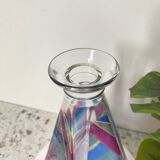 Carafe multicolore en forme de pyramide de Murano - 1980