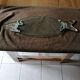 Serving plate for salmon fish dish silver plate and thick glass tray