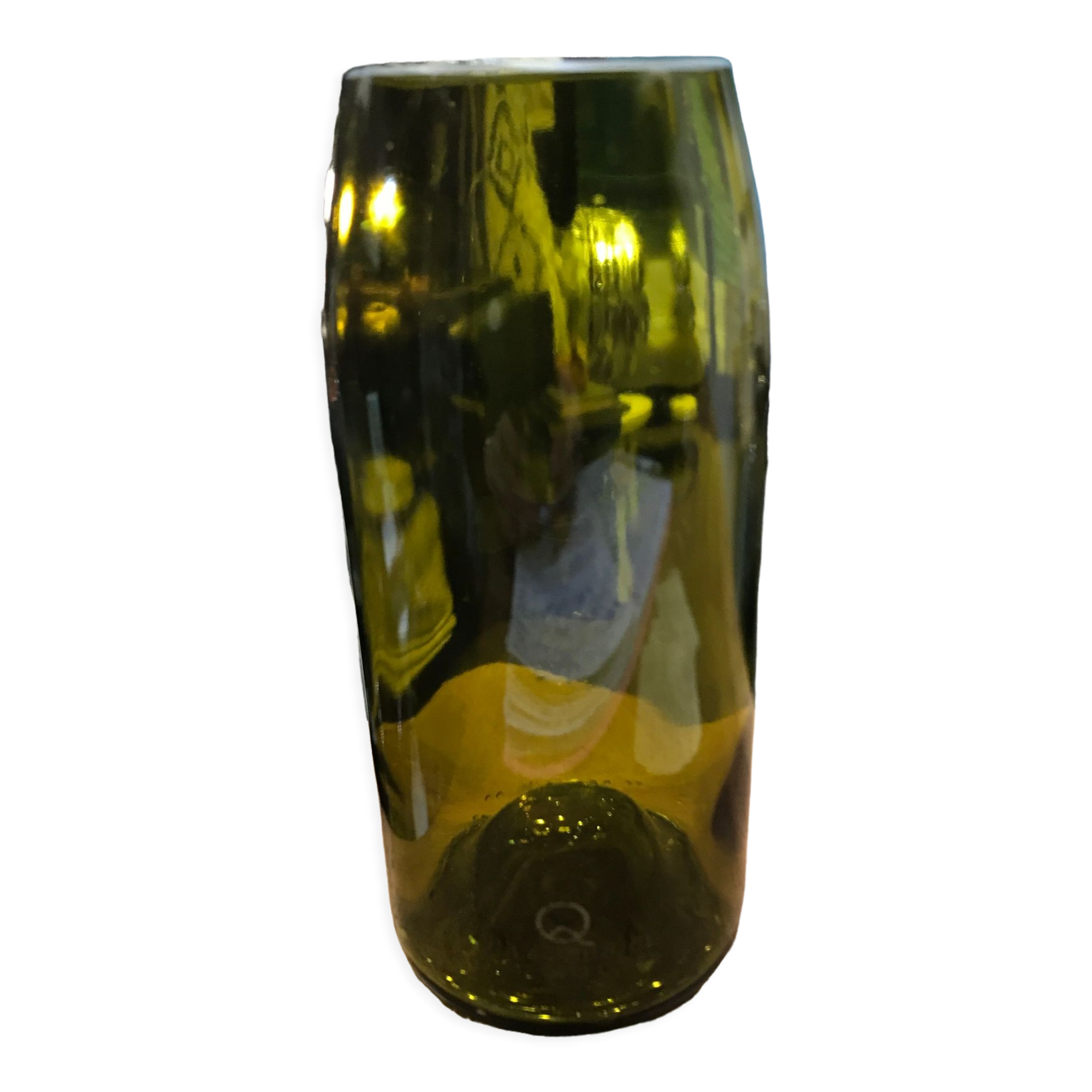 Vase bottle recycled wine small model