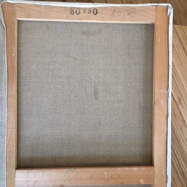 Table nude woman lying 40x80