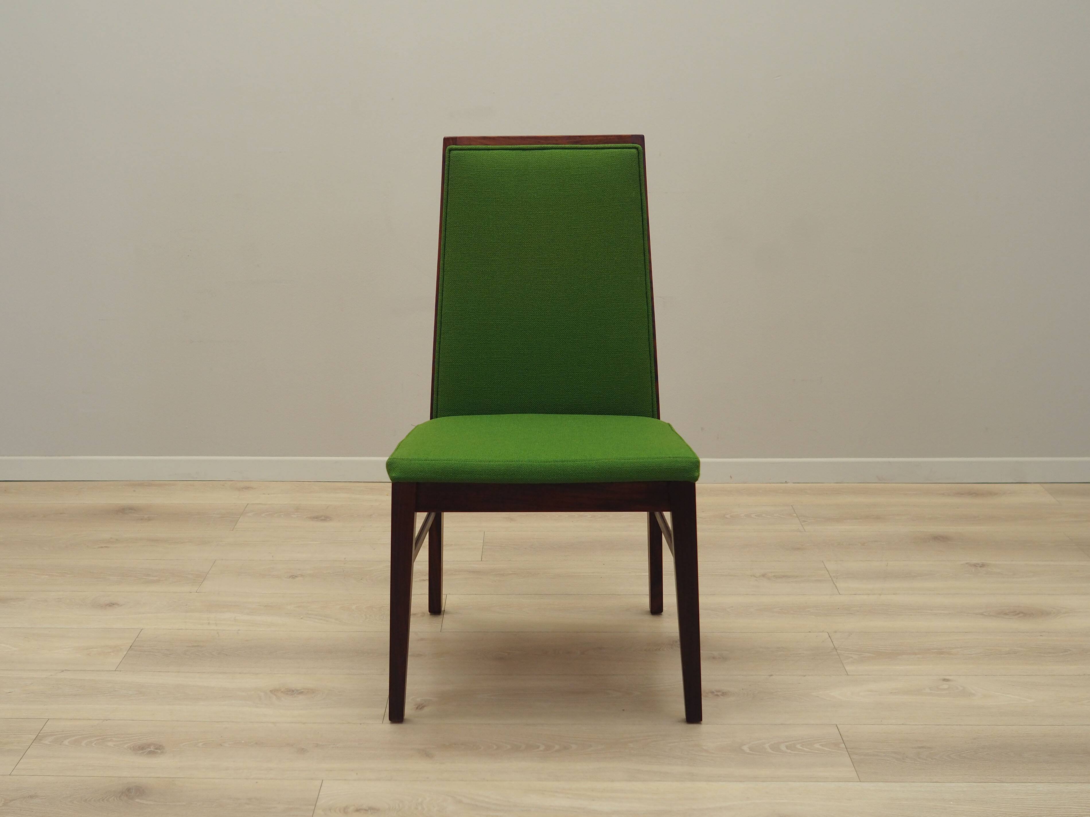 Ensemble de quatre chaises en palissandre, design danois, années 1970, éditeur : Dyrlund