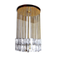 Venini ceiling lamp, cut glass, Italy, 1970