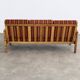 Brutalist sofa and chair set | vintage sofa | 1960s | oak.
