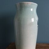 Vase signé Gabet décor peint à la main
