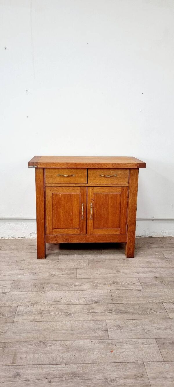 Buffet billot meuble de métier ancien