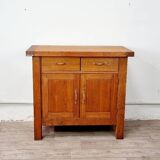 Buffet billot meuble de métier ancien