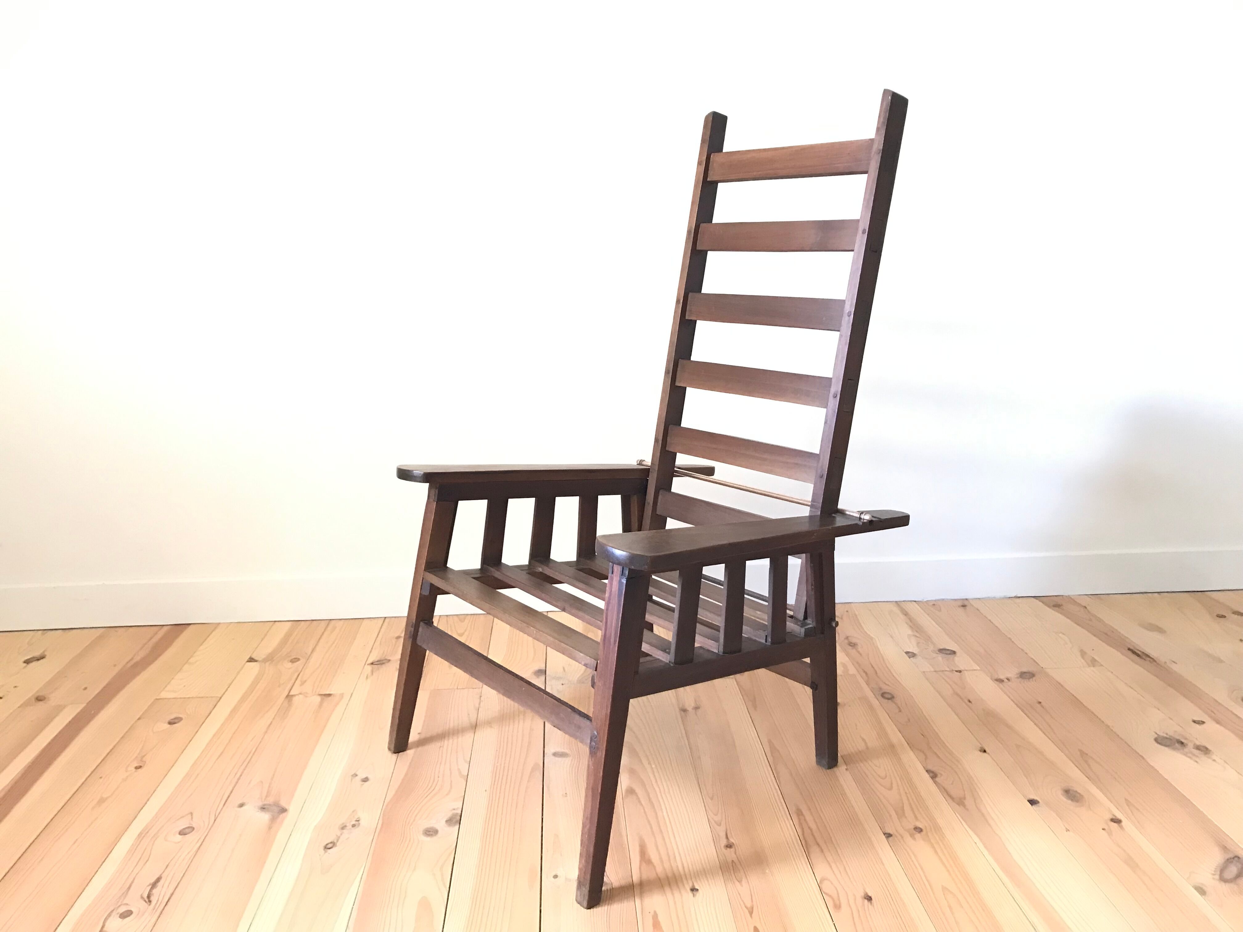 Fauteuil Morris Arts and Crafts vers 1930