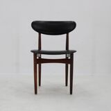 1960s Set of Six Scantic Mobelvaerk Dining Chairs in Leatherette, Denmark