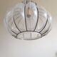 Murano lampe suspendue zucca - soufflé en cage - neuf