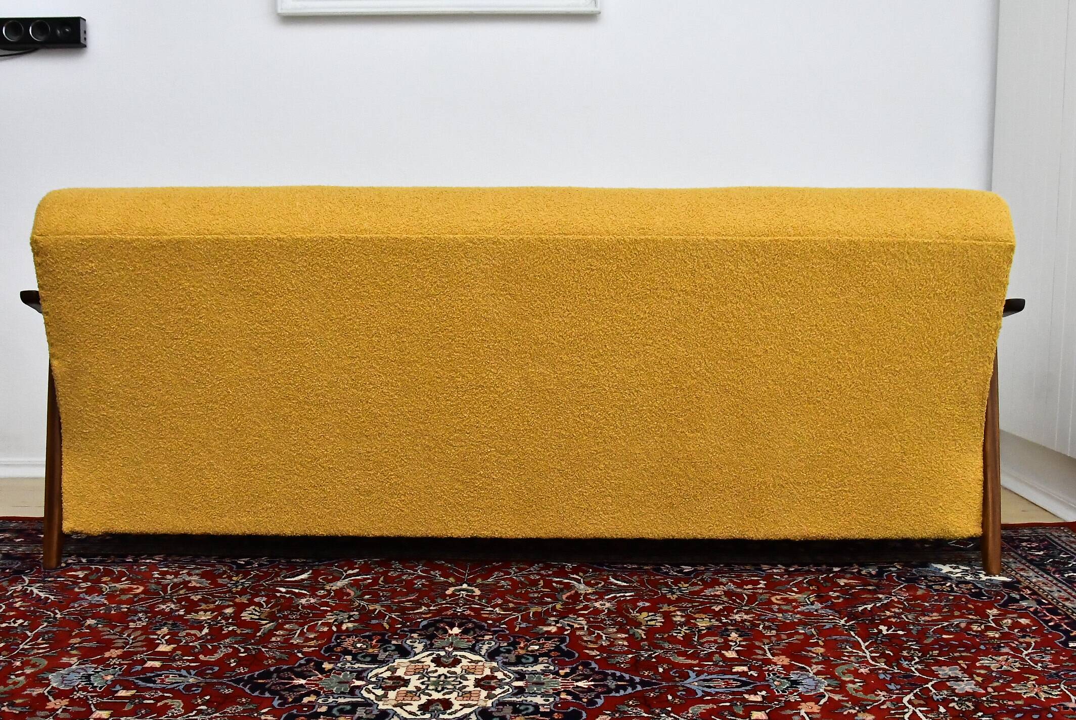 Scandinavian folding sofa in teak, 1960s