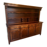 Rustic two-body buffet in oak from the 1960s.