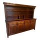 Rustic two-body oak sideboard from the 1960s.