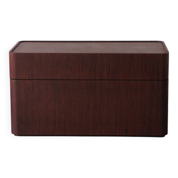 Commode italienne vintage en wengé – design 1970/80