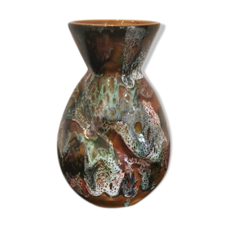 Vase céramique, faience de Sarreguemines et Digoin