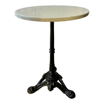 Table bistrot plateau marbre